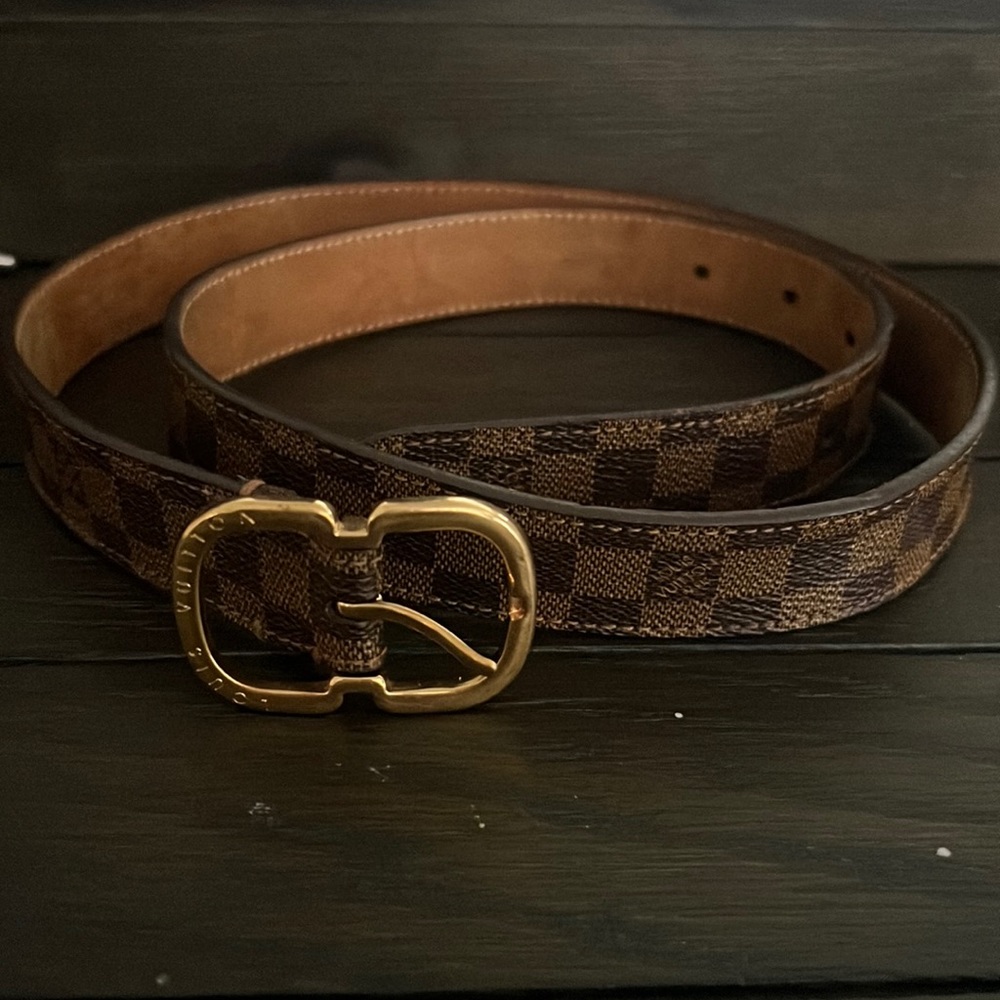 Louis Vuitton mini Damier Canvas Belt